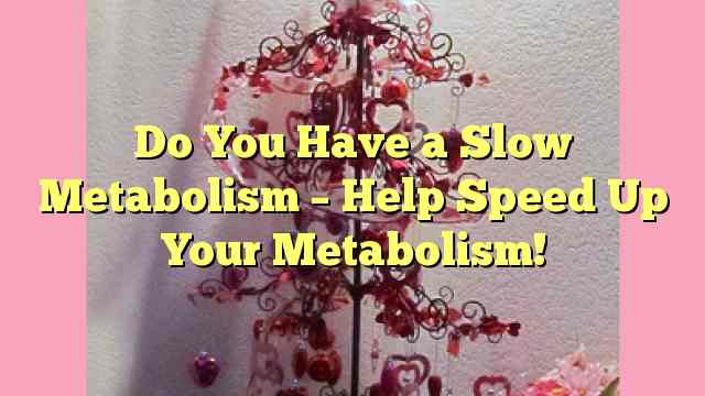 Do You Have a Slow Metabolism – Help Speed Up Your Metabolism!